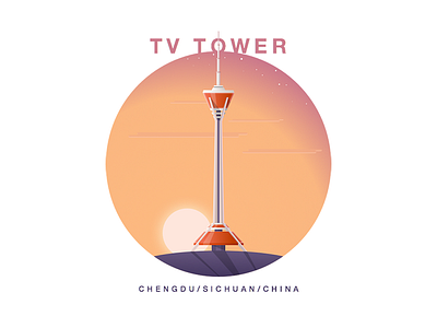 Tv Towers china design sketch sun tower tv