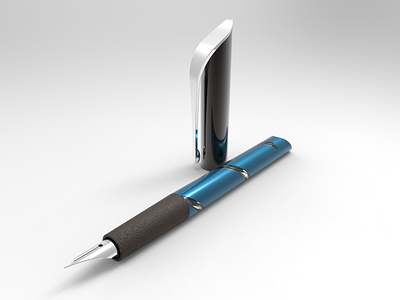 Pen concept 3d rendering study