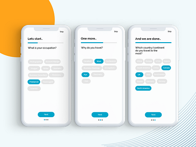 Onboarding Page app design flat minimal ui ux