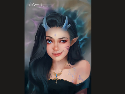 Dragon girl branding design dribbble illustration illustrator typography