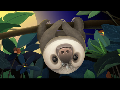 Lovely Sloth illustration