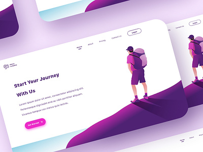 Hiking Landing Page Concept