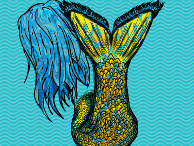 Sirena illustration mermade myth sea sirena