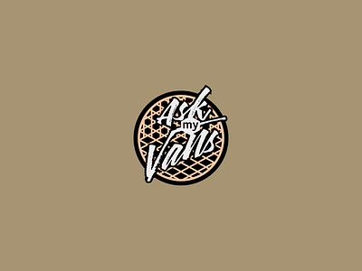 Ask My Vans R2 badge icon artwork illustration wafle