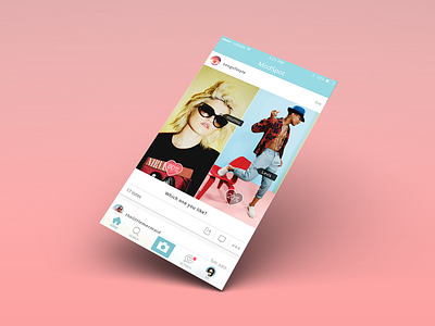 Modspot Home Screen app card fashion iphone mobile photo ui