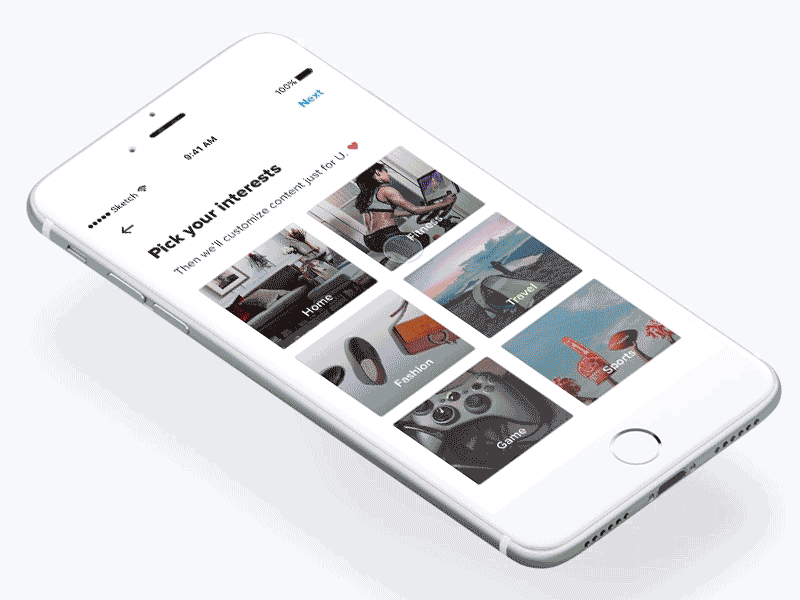 Daily UI #022 - Search animation app card dailyui discovery gif merchant mobile personalization search shopping