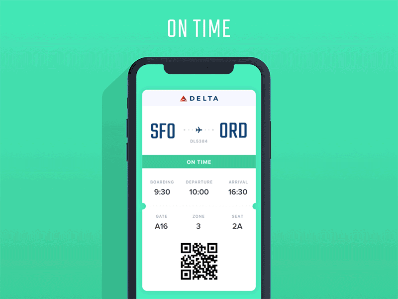 Daily UI #024 - Boarding Pass