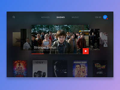 Daily UI #025 - TV App dailyui tv video