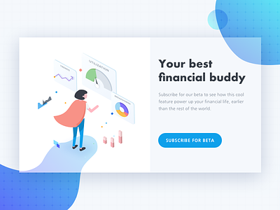 Daily UI #026 - Subscribe dailyui data finance illustration isometric subscribe visualization