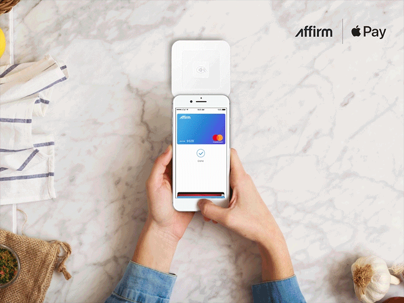 Affirm works with Apple Pay animation app apple apple pay card finance loan money payment