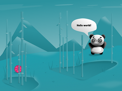 Bamboo say Hello! agency design illustration welcome