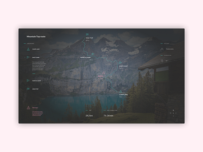 Mountain Top agency application colour ui ui design