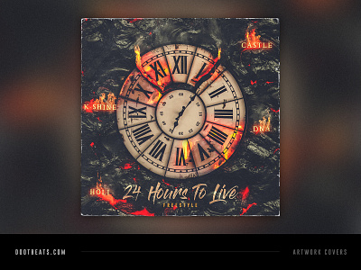 Artwork - 24 Hours To Live Freestyle artwork artwork cover artwork covers cover art cover artwork cover design design illustration logo