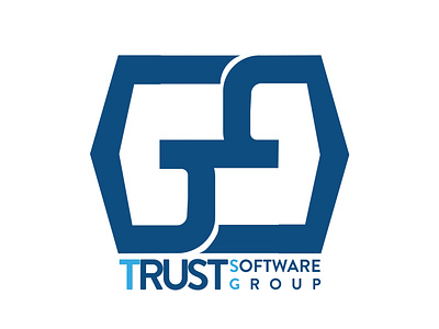 trust soft group logo design