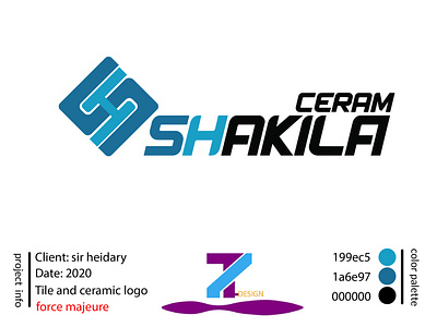 shakila ceram logo design