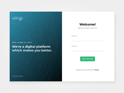 DailyUI #001 - Signup