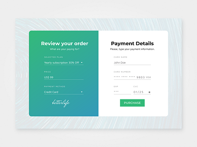 DailyUI #001 - Checkout app checkout dailyui dailyuichallenge design ui uidesign uiux uiuxdesign ux uxd uxdesign web