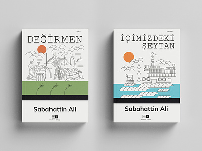 Sabahattin Ali Book Series Cover Design adobe photoshop cover design design digitalart digitalillustration editorial art editorial illustration illustration wacom
