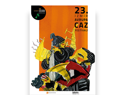 23th İzmir European Jazz Fest digitalart digitalillustration digitalpainting editorial illustration graphic graphic design graphicdesign illustration illustrator poster poster a day poster art poster design posters
