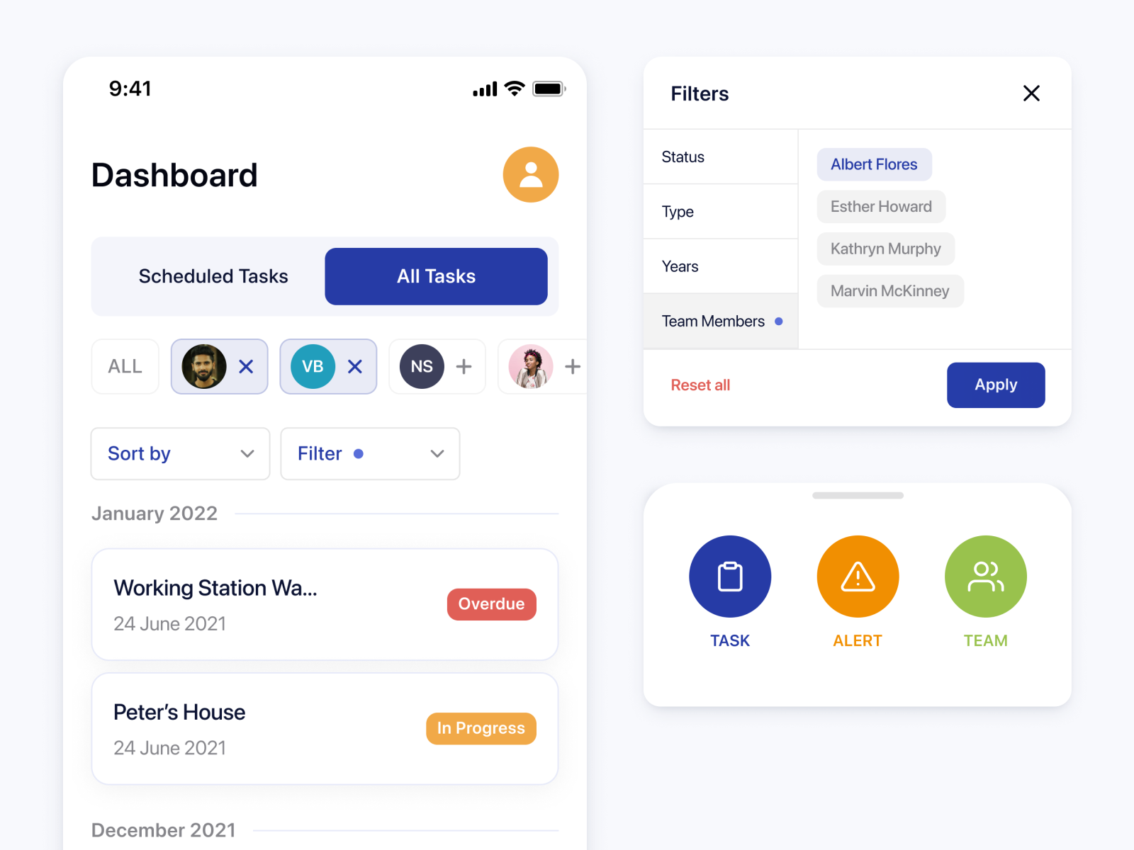 Task Management - Dashboard by Sandeep Sharma on Dribbble