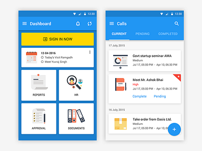 Android App Design android app flat material ui ux
