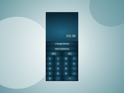 Calculator 004 dailyui design