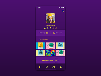 User profile 006 app design dailyui design ui