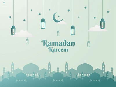 Ramadan greeting cards design