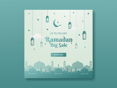 Ramadan sale poster design