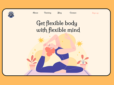 Landing Page for yoga website