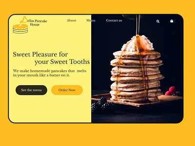 Pancake House website figma food logo uidesign