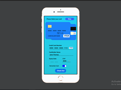 Daily Ui :002 Credit Card Checkout Page