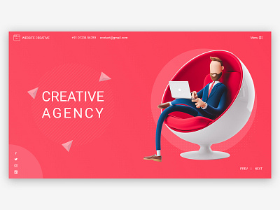 Creative Agency branding design ui ux web website