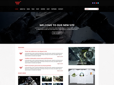 Vital home page landing page template web design