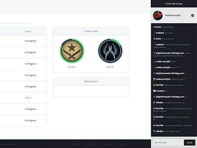 CSGO Wild csgo gaming home homepage ui web design website