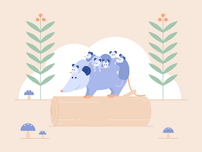 Animal moms by Anna Young on Dribbble