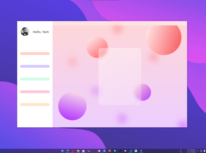Flutter Desktop designs, themes, templates and downloadable graphic
