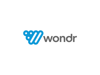 Wondr app branding design graphic design typography