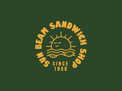 Sun Beam Sandwich Shop branding design graphic design logo typography