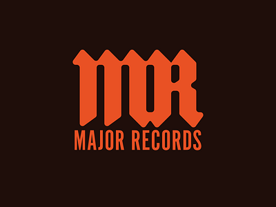 Major Records branding design graphic design logo typography