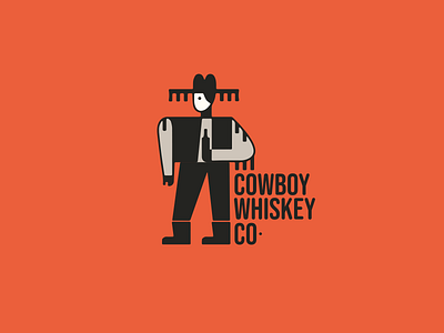 Cowboy Whiskey Company branding design graphic design logo