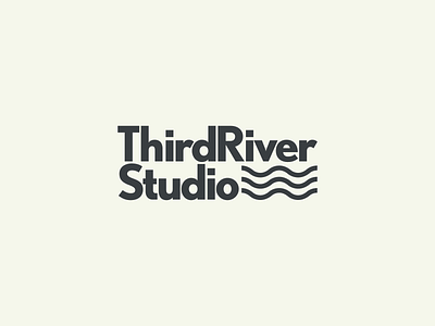 Third River Studio Logo branding design graphic design logo typography