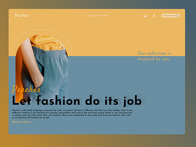 Peaches Fashion app design fashion figma ui ux