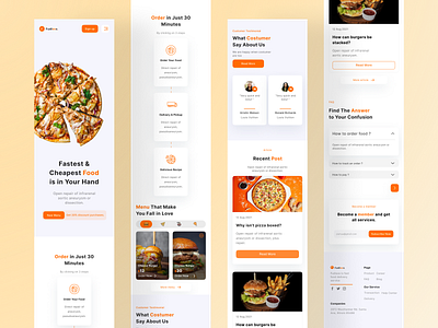 Fudiess - Food delivery Mobile & Tablet Responsive