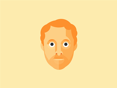 Steve Face domo face illustration orange