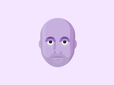 Brian Face domo face illustration purple