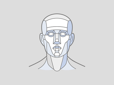 Geometric man head