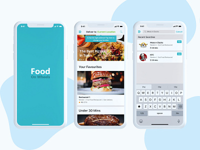 Food on Wheels - App UI