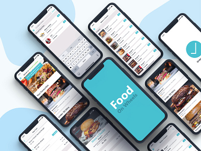 Food On Wheels - App UI adobe photoshop app design app development branding design ui uiux ux