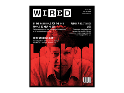 WIRED Magazine Cover Design adobe adobe indesign design editorial design graphic design layout magazine cover photoshop poster design print typography